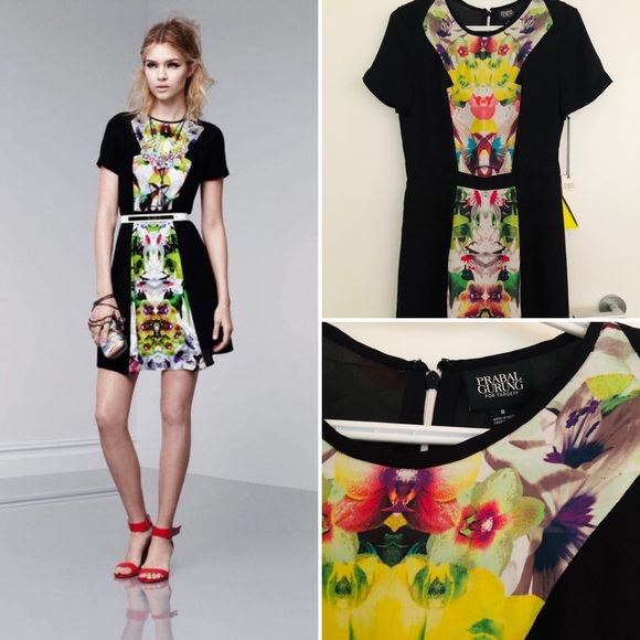 NWT Prabal Gurung for Target Floral Panel Dress - Picture 3 of 11